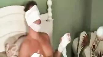 Injured stepson has his XXX boner stroked by caring and curvy mom Injured stepson has his XXX boner stroked by caring and curvy mom