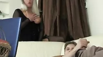 Luxurious mom catches guy jerking off and lures into ardent XXX affair Luxurious mom catches guy jerking off and lures into ardent XXX affair