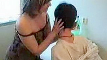 Boy lured into XXX affair with girlfriend's sexy mom in kitchen