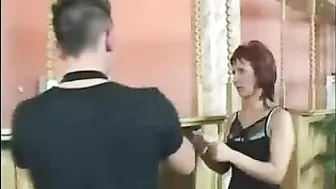 Sexy mom rewarded with XXX facial after anal fun with her employee