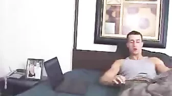 Hot blond mom with XXX jugs uses stepson's bulge for own pleasure