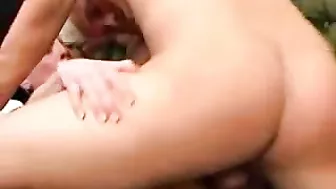 Mature mom with short hair has her XXX cunny impaled on the couch