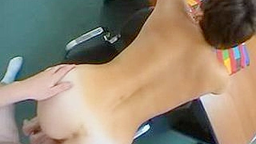 Short-haired mom strips naked and gets drilled at XXX audition