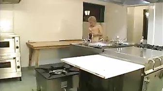 Lucky boy manages to fuck XXX pussy of mature cook in the kitchen Lucky boy manages to fuck XXX pussy of mature cook in the kitchen