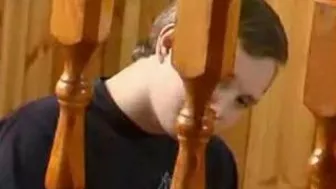 Guy catches GF's short-haired mom touching XXX pussy and helps her