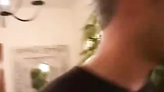 After doing chores boy analyzes French blond mom with juicy XXX tits