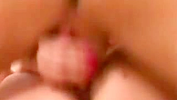 After doing chores boy analyzes French blond mom with juicy XXX tits