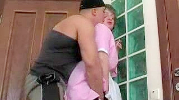 Jock interrupts training to have XXX quickie with mom's mature maid