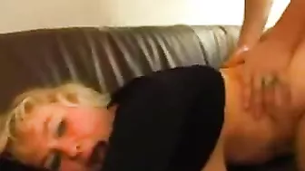 Mature secretary dragged into XXX quickie with young boss in cabinet