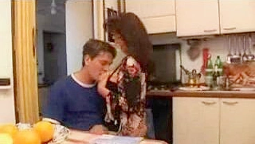 Caring mom consoles depressed stepson using XXX jugs and wet pussy