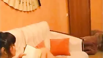 Exotic mom dragged into XXX threesome with naughty Russian roommates