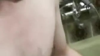 Blonde mom washes stepson in XXX shower then gets drilled by him