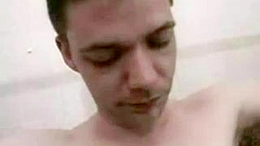 Blonde mom washes stepson in XXX shower then gets drilled by him