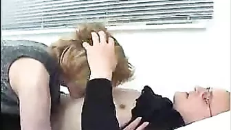 Nerdy boy assfucks friend's slender mom in all kind of XXX positions