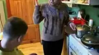 Mom with saggy XXX tits finds time for quickie with stepson in kitchen Mom with saggy XXX tits finds time for quickie with stepson in kitchen