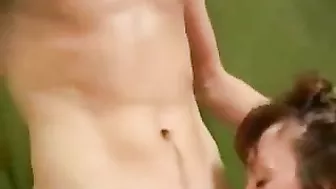 Guy awakes only to fuck svelte and horny mom in black XXX stockings