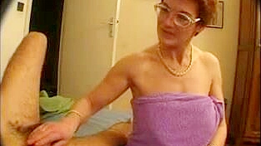 Naughty French mom double penetrated during XXX threeway with boys