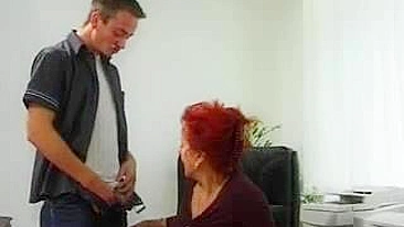 Interview ends for red-haired mom and candidate with intense XXX fuck