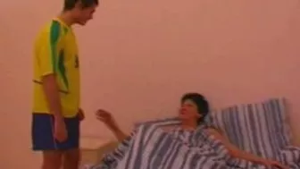 Big-assed mom in white stockings rides stepson's XXX pecker non-stop Big-assed mom in white stockings rides stepson's XXX pecker non-stop