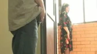 Dude caught his XXX stepmom masturbating and gave her dick to suck