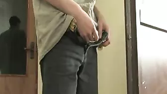 Dude caught his XXX stepmom masturbating and gave her dick to suck