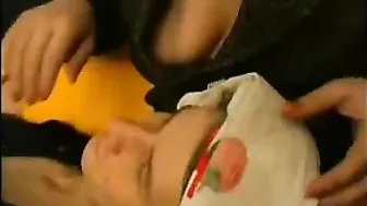 Mom with glasses lets son's friend enjoy her XXX pussy as a cure