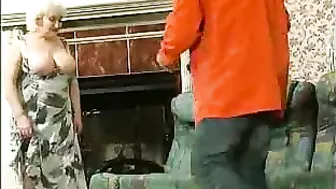 Busty Russian XXX mom teaches her stepson how to fuck a girl well