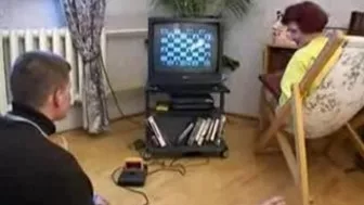 Kinky mom with saggy tits rushes to suck and ride stepson's XXX cock