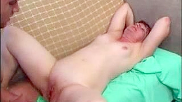 Young guy enjoys special dick XXX massage and sex with ginger mom