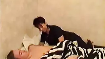 Raunchy XXX mom wakes her stepson up to have good fucking morning