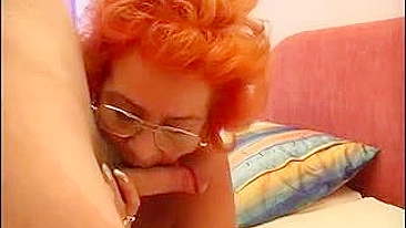 Young man likes to have wild sex with his red-haired XXX stepmom