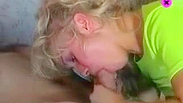 Cute blonde mom taking younger XXX pecker into mouth and vagina