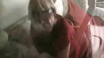 British mature fatty takes younger XXX shaft into twat from behind