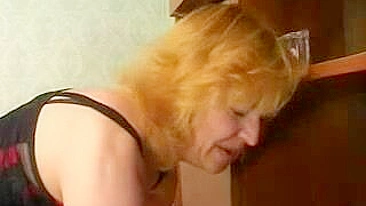 Caring red-haired stepmom prepares her XXX pussy for son to use