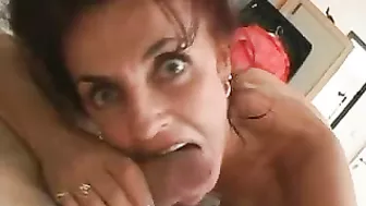 Filthy mom seduces her shy stepson on perverted XXX shower fucking