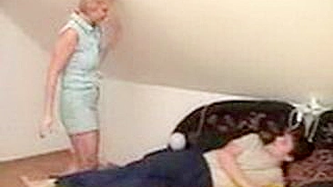 Busty mom came to stepson's room to use his XXX prick for herself