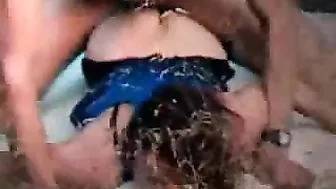 Naked mom gets her XXX twat banged hard outdoors in amateur orgy