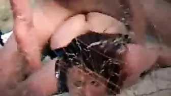 Naked mom gets her XXX twat banged hard outdoors in amateur orgy