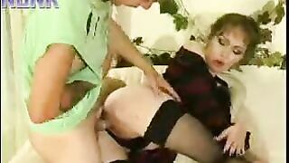 Cuckold hubby catches Russian XXX wife copulating with a younger guy