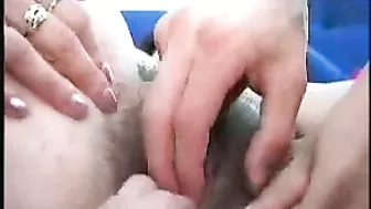 Filthy Russian mom gets her hairy XXX twat stuffed with younger dick