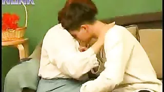 Curvy mom lets young lover use her XXX twat after a glass of vodka