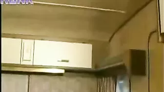 Mature camp hooker with tiny XXX tits takes dick of a young client