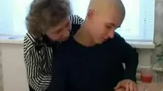 Skinny bald guy uses XXX twat of experienced stepmom to the fullest