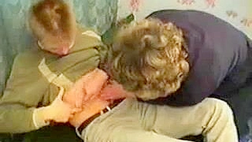 Chubby mom with glasses takes care of the neighbor guy's XXX dick