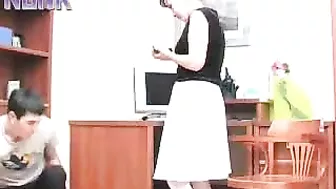 Young employee licks and drills yummy XXX cunt of mature lady-boss Young employee licks and drills yummy XXX cunt of mature lady-boss