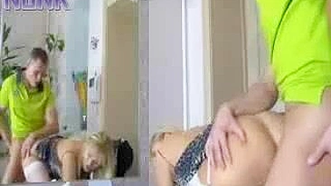 Dude sees his new stepmom naked and drills her XXX slit properly