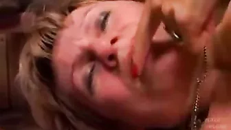 Hardcore XXX fucking is what mom gets from young stud in the kitchen