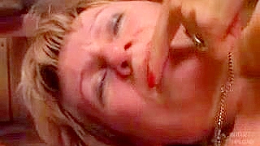 Hardcore XXX fucking is what mom gets from young stud in the kitchen