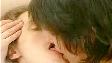 Passionate mom hikes up striped dress to take young XXX dick deep