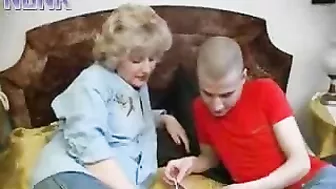 Curvy blonde mom willingly takes neighbor guy's XXX dong in doggy
